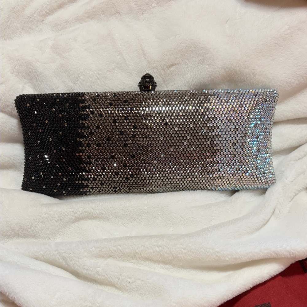 Elegant Black and Silver Clutch